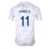 Frankrike Ousmane Dembele #11 Bortedrakt VM 2022 Kortermet